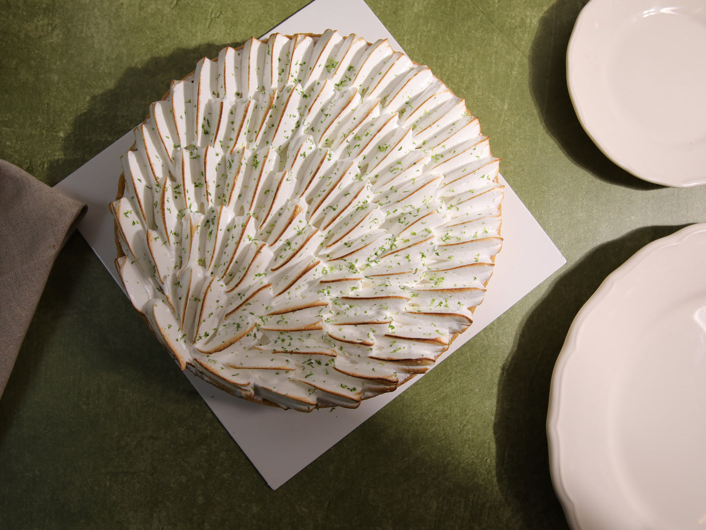 Tarta de limón grande
