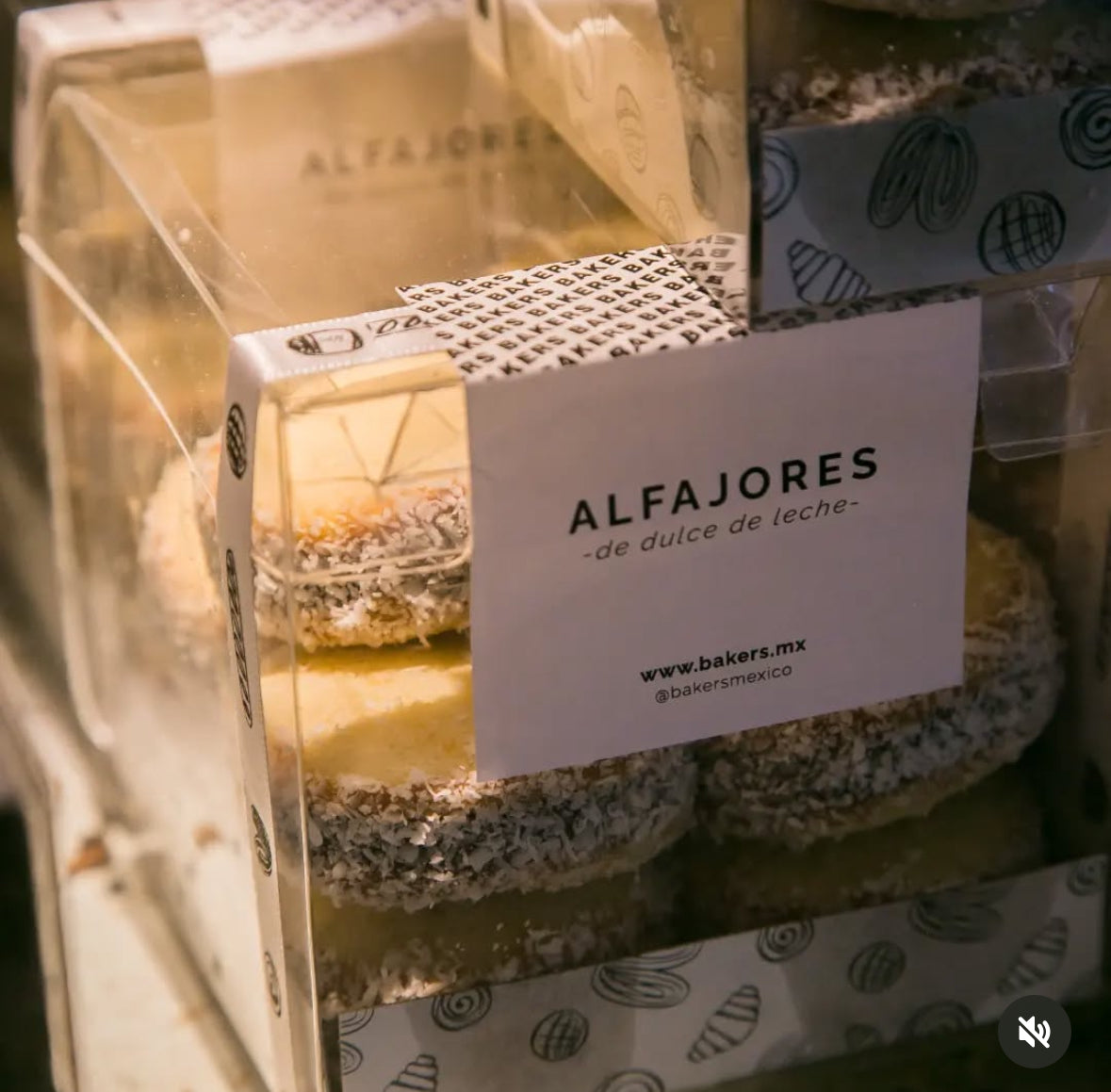 Caja de mini alfajores