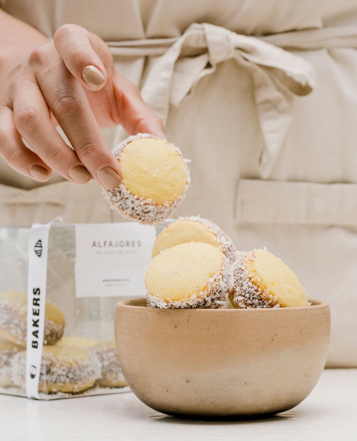 Caja de mini alfajores