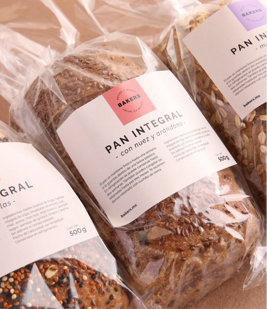 Pan de caja nuez arándano