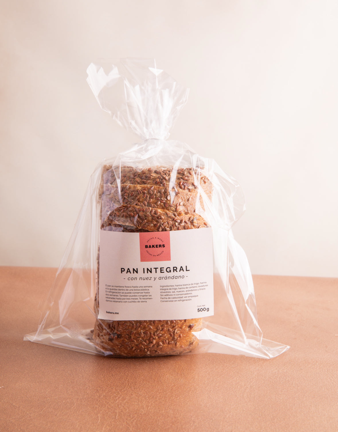 Pan de caja nuez arándano