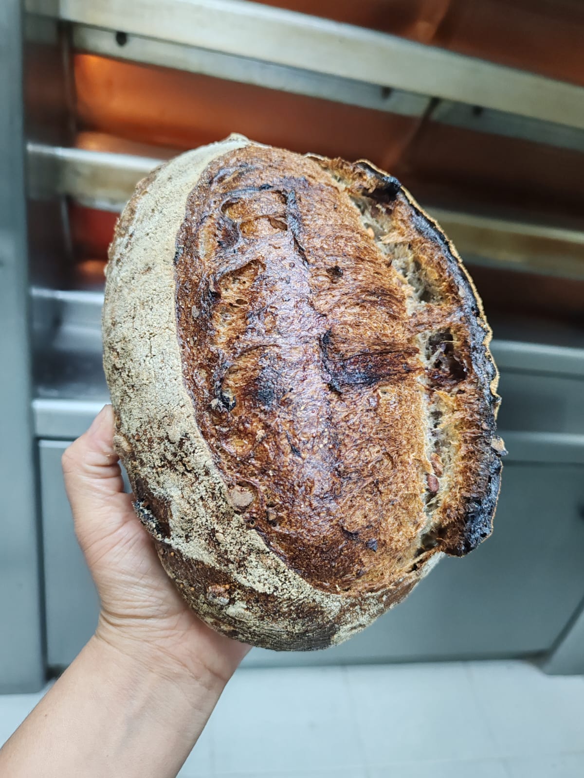 Hogaza de vino tinto, arándanos, higo turco y nueces